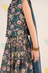 3 Piece Embroidered Raw Silk Suit