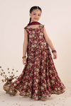 3 Piece Embroidered Raw Silk Suit
