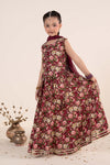 3 Piece Embroidered Raw Silk Suit