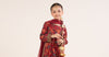 3 Piece Embroidered Raw Silk Suit