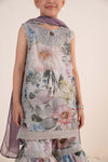 3 Piece Embroidered Paper Cotton Suit