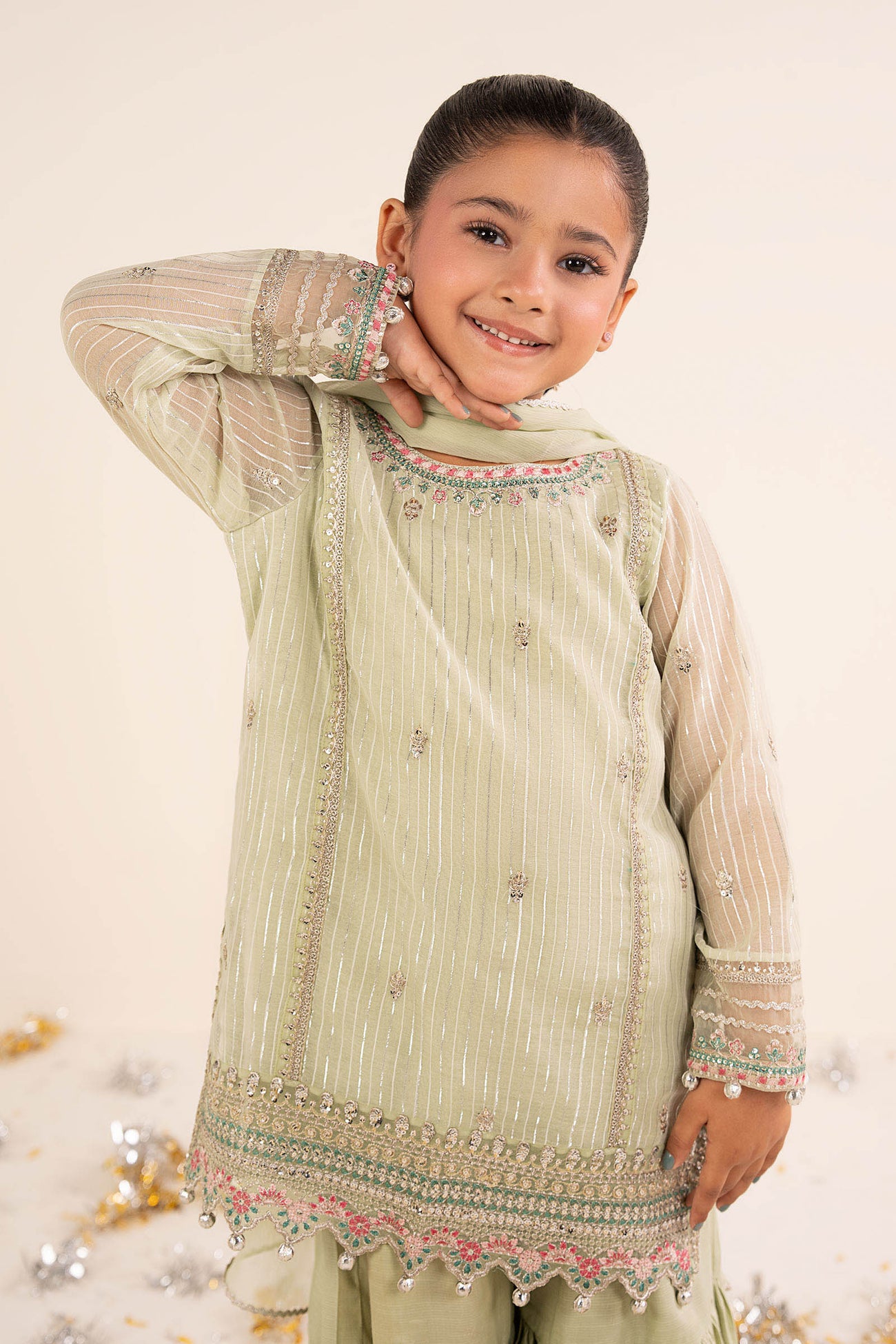 3 Piece Embroidered Yarn Dyed Suit