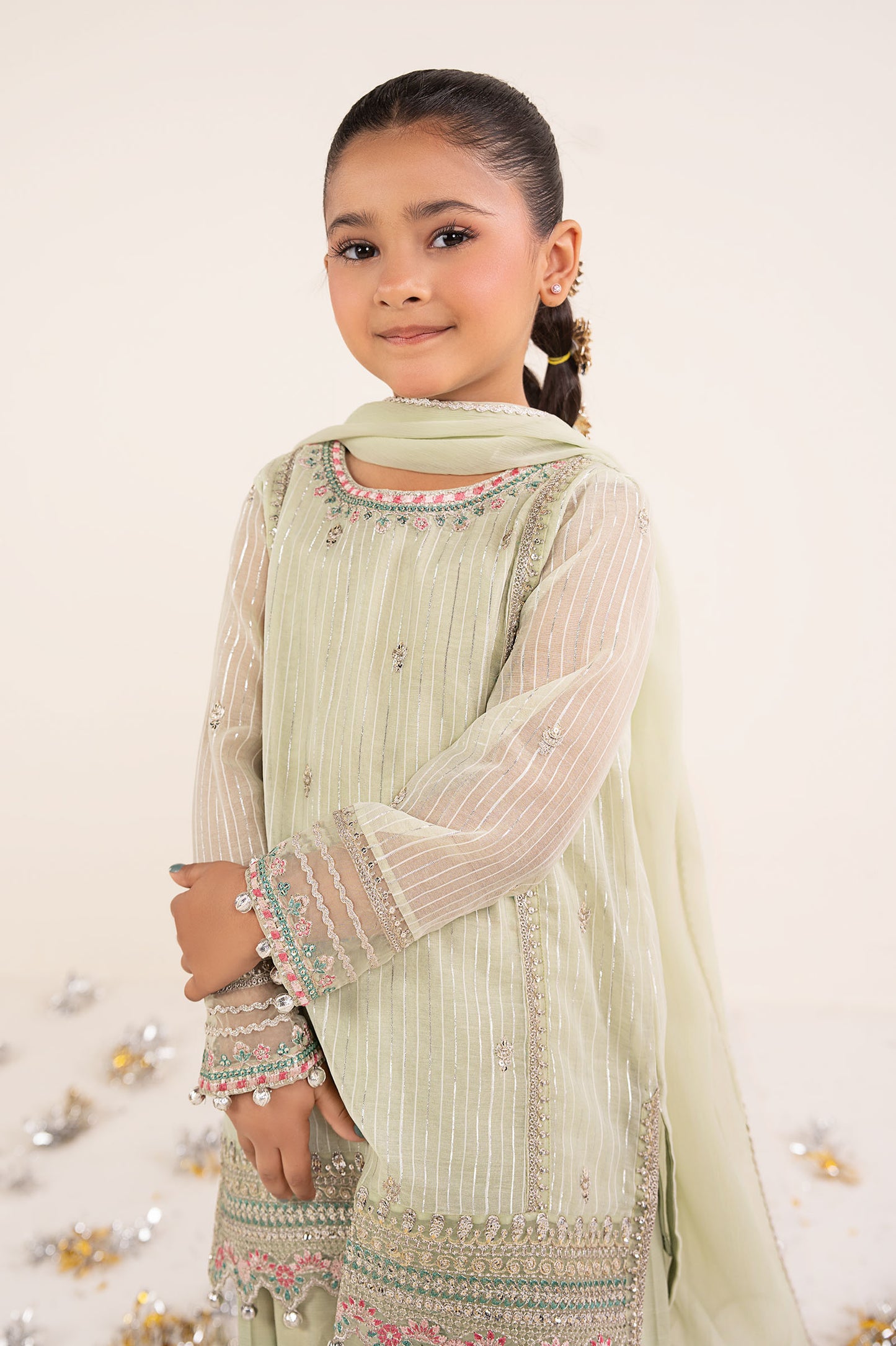 3 Piece Embroidered Yarn Dyed Suit