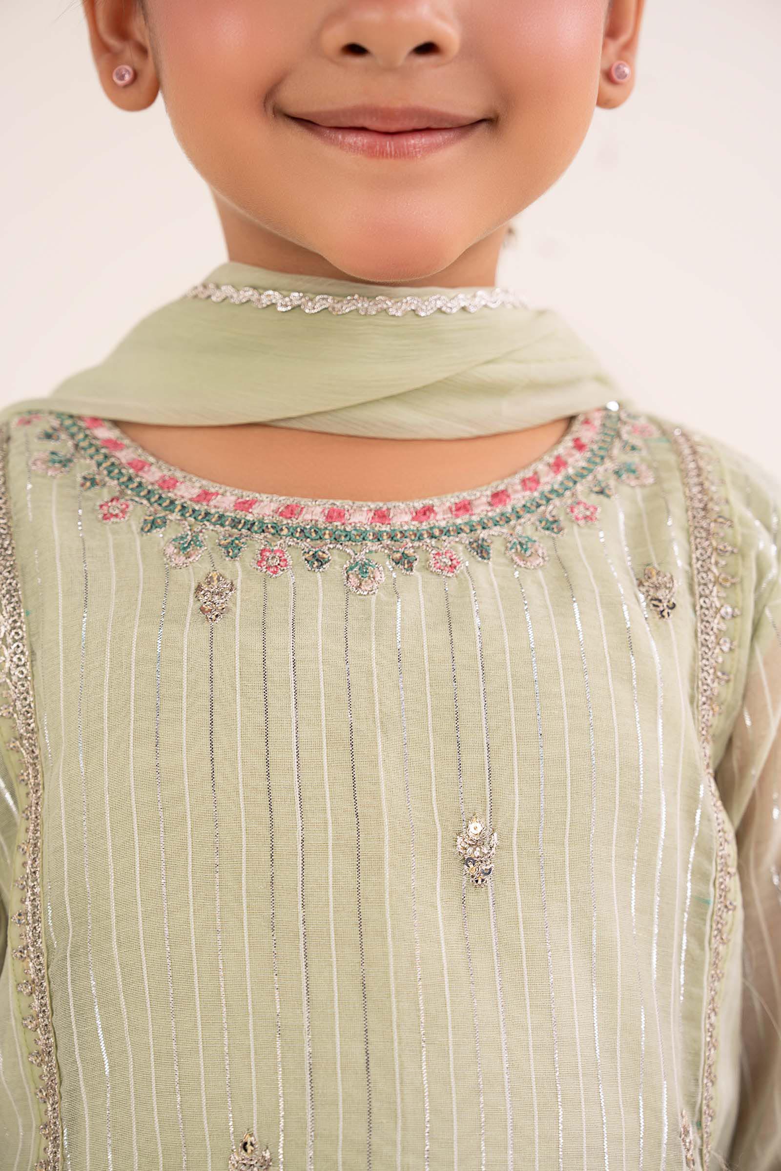3 Piece Embroidered Yarn Dyed Suit