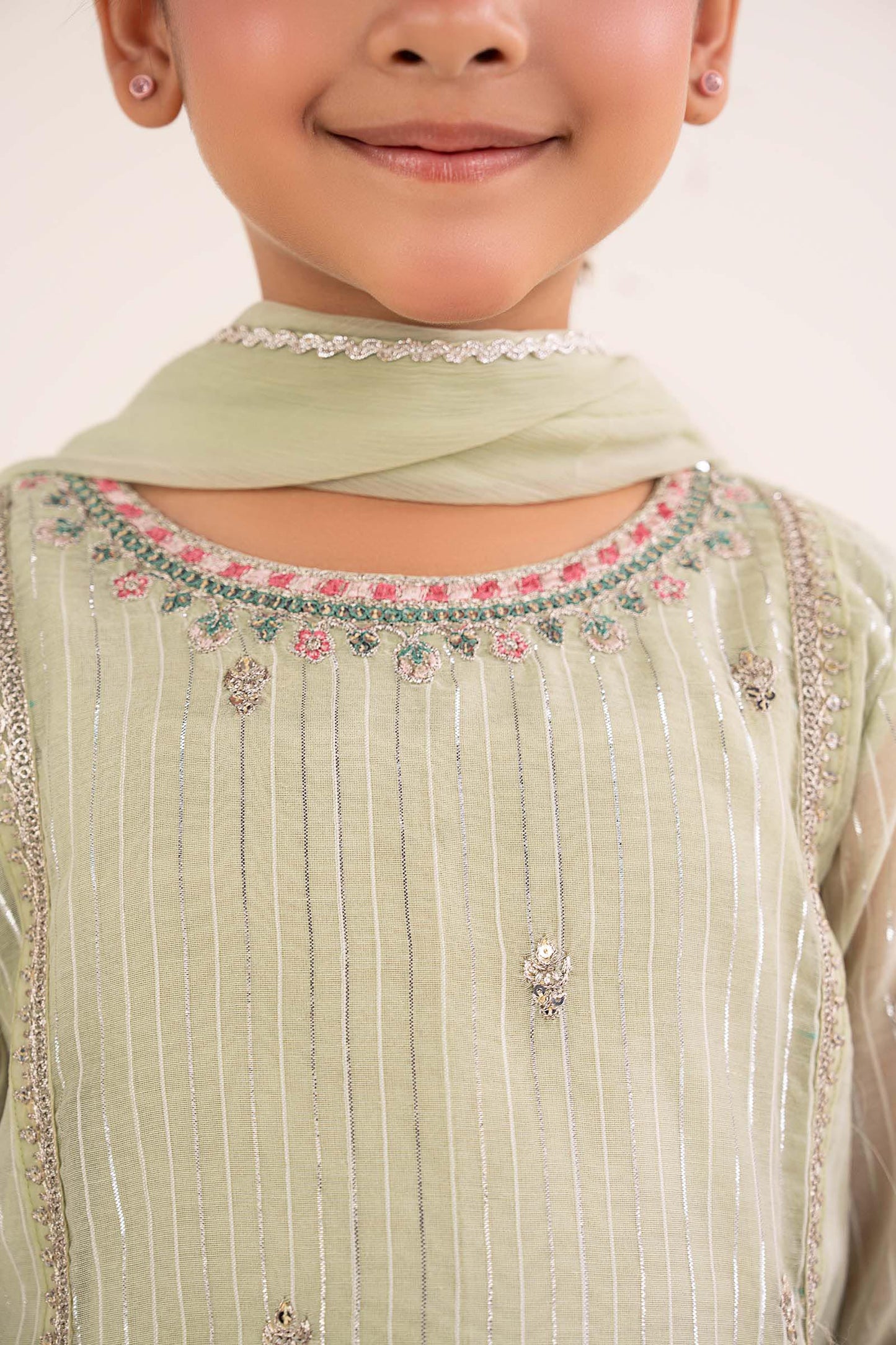 3 Piece Embroidered Yarn Dyed Suit