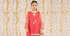 2 Piece Embroidered Organza Suit
