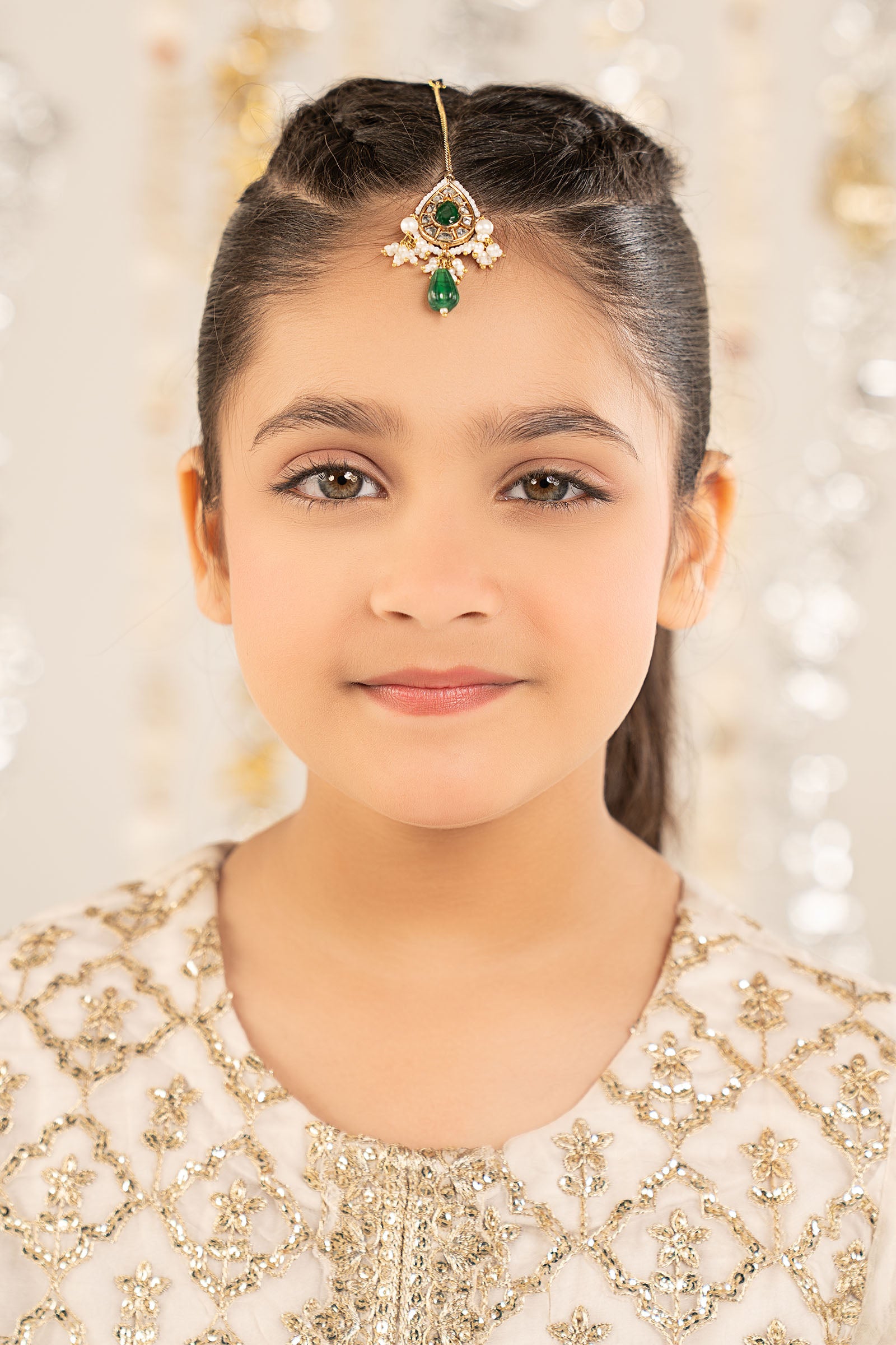 2 Piece Embroidered Organza Suit