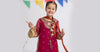 3 Piece Embroidered Organza Suit