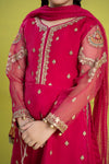3 Piece Embroidered Organza Suit