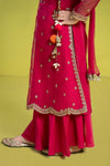 3 Piece Embroidered Organza Suit