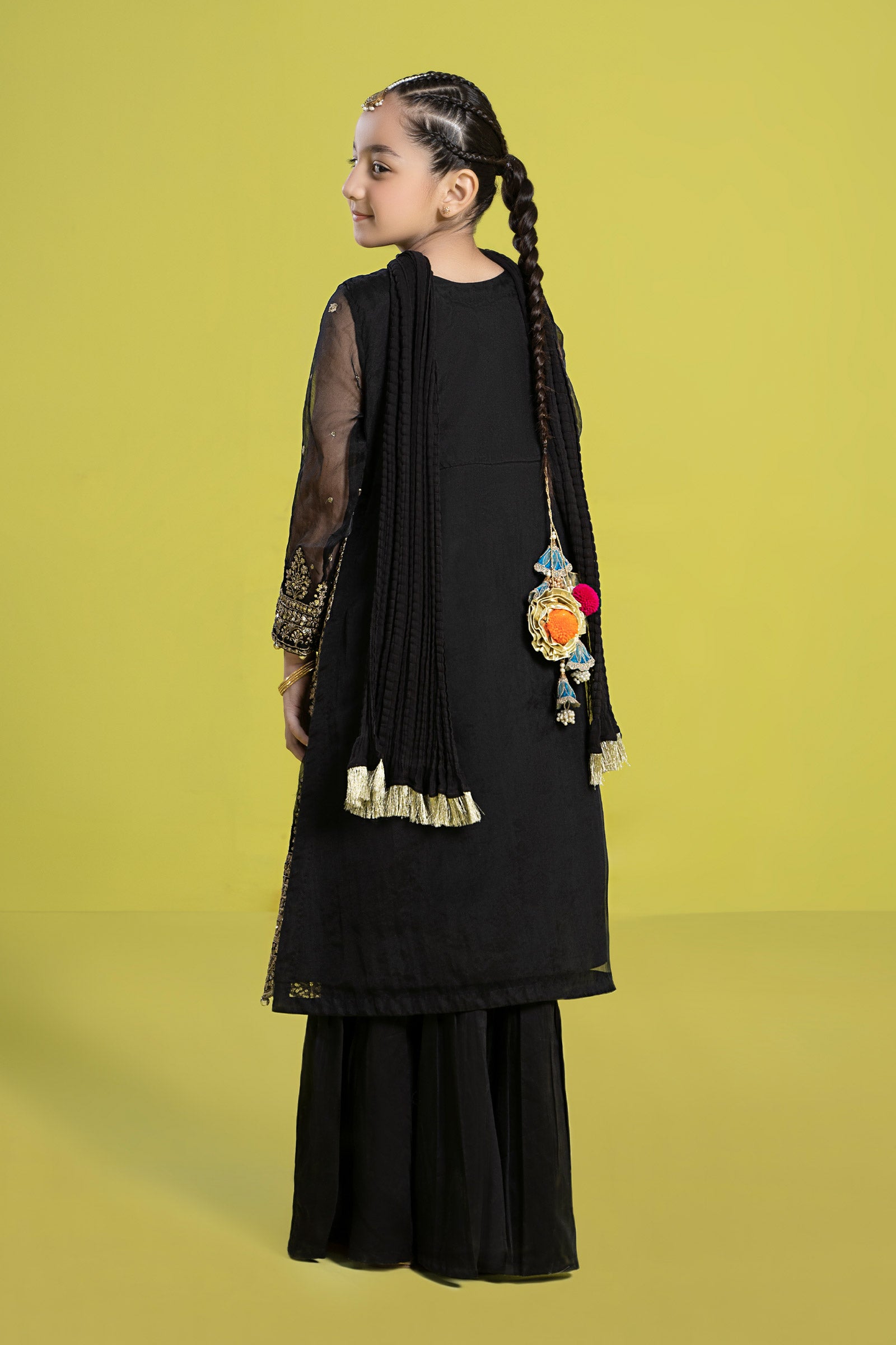 3 Piece Embroidered Organza Suit