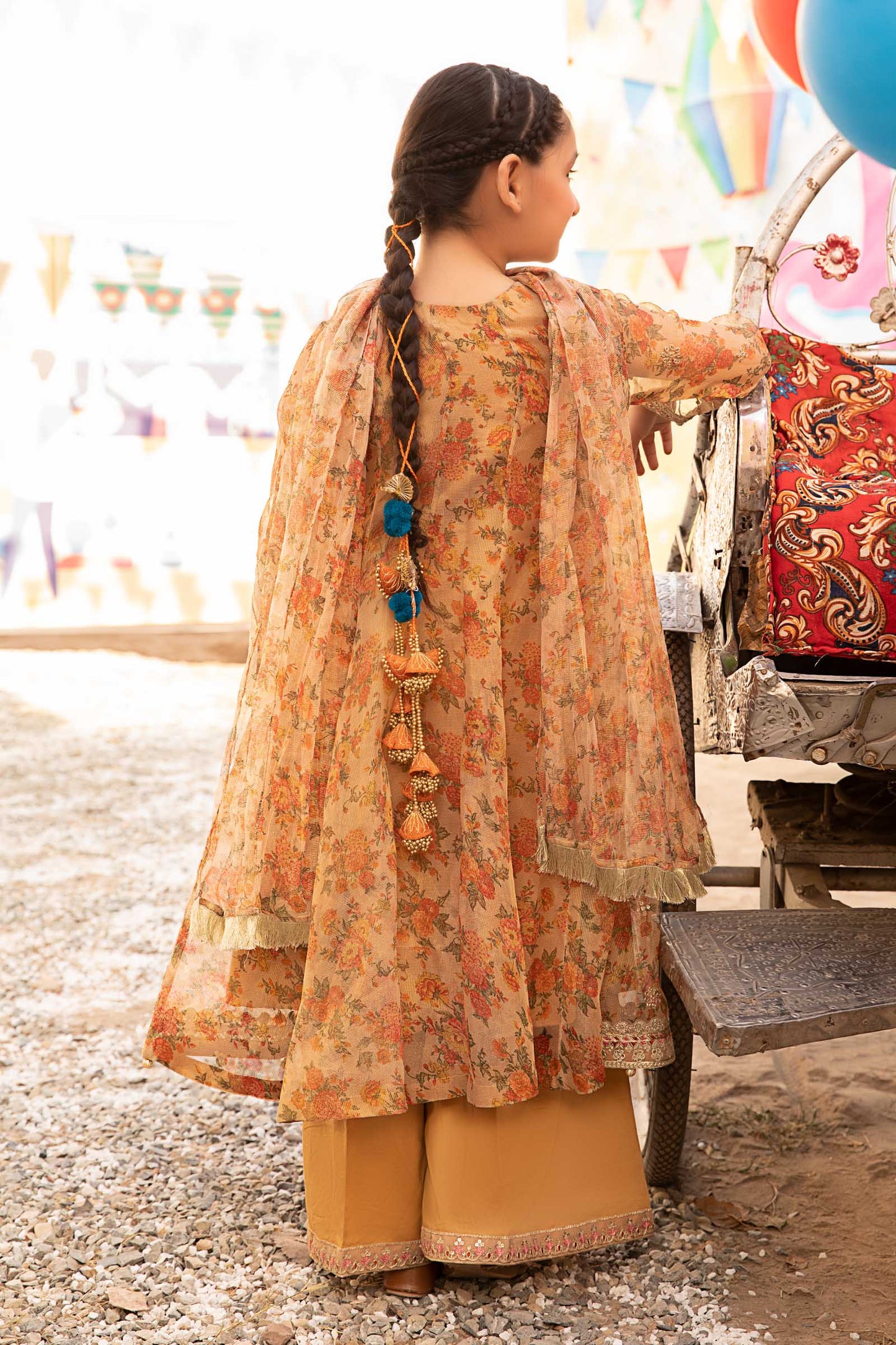 3 Piece Embroidered Zari Masoori Organza Suit