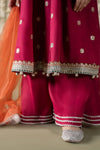3 Piece Embroidered Raw Silk Suit