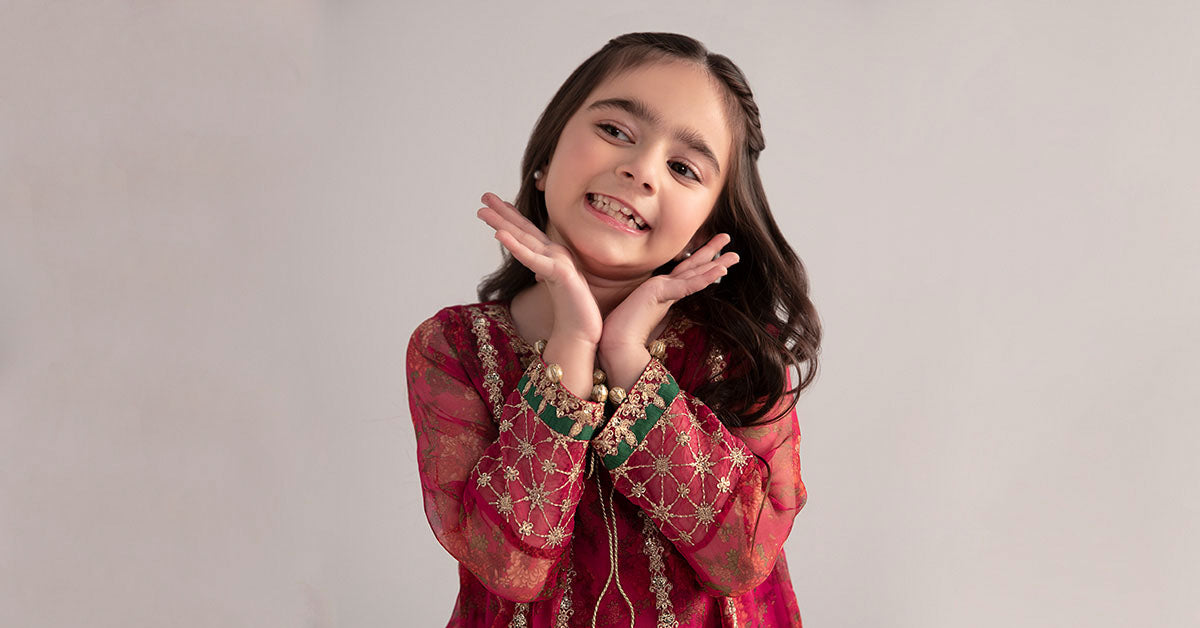 3 Piece Embroidered Poly Organza Suit