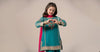 3 Piece Embroidered Organza Suit