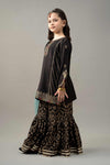 3 Piece Embroidered Raw Silk Suit