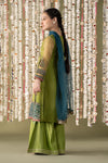 3 Piece Embroidered Organza Suit