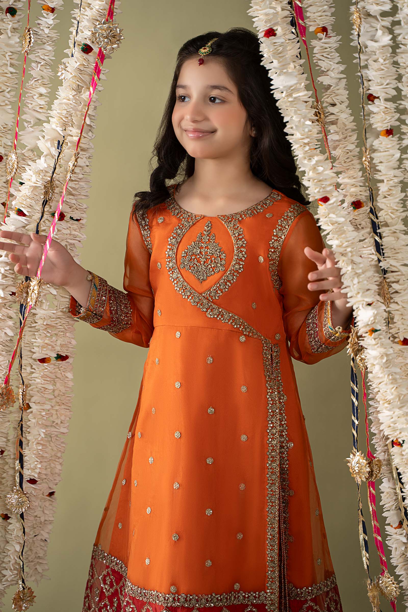 3 Piece Embroidered Organza Suit