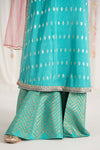3 Piece Embroidered Raw Silk Suit
