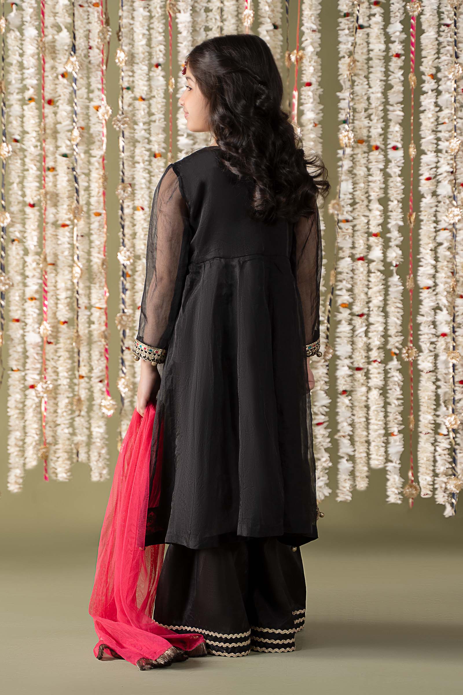 3 Piece Embroidered Organza Suit