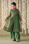 3 Piece Embroidered Organza Suit