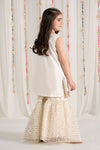3 Piece Embroidered Cotton Satin Suit