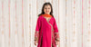 3 Piece Embroidered Cotton Satin Suit