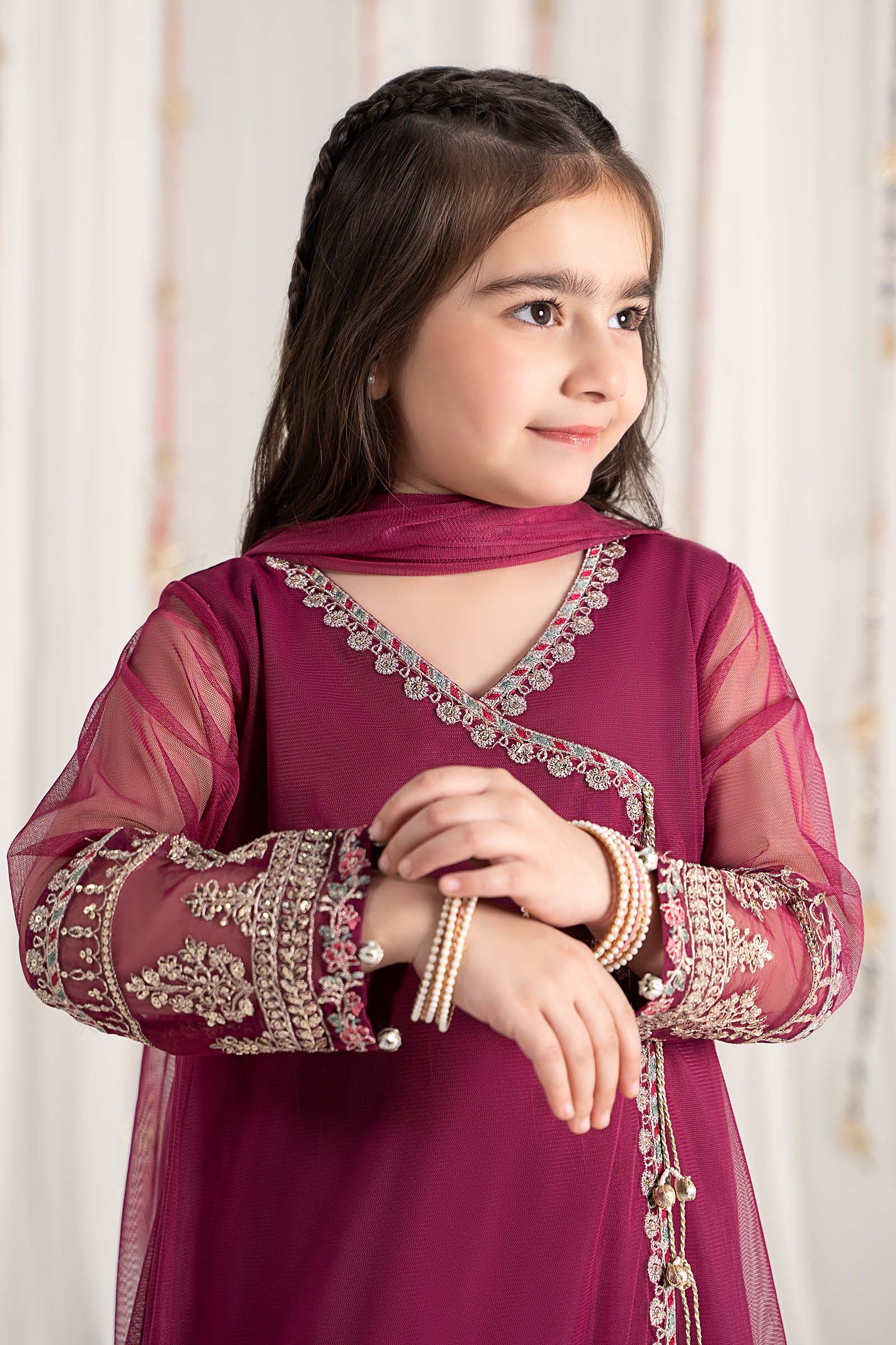 Mini Net Suit 3 Piece Embroidered Polyester Net Suit – Maria.B. Designs (PK)
