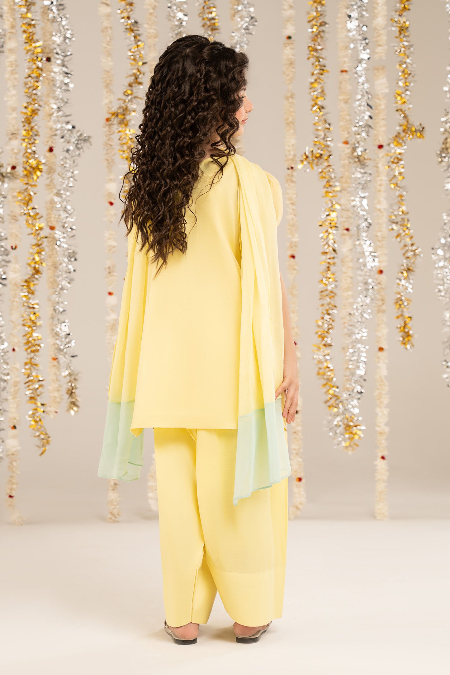 3 Piece Embroidered Organza Suit