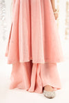 2 Piece Embroidered Cotton Net Suit