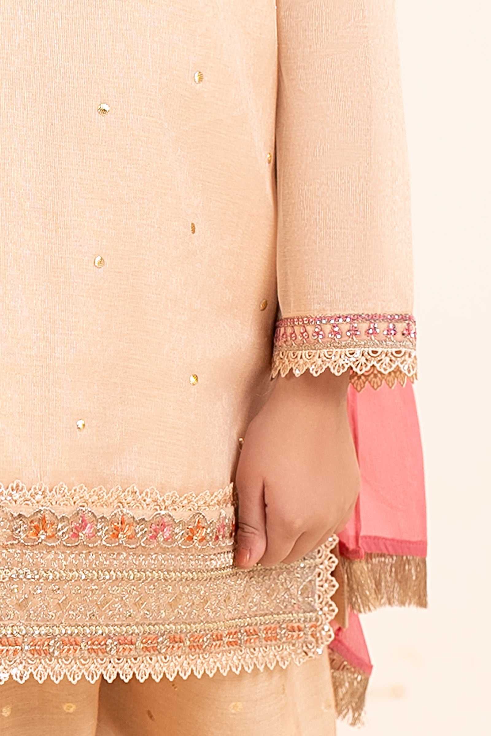 3 Piece Embroidered Masoori Yarn Dyed Suit