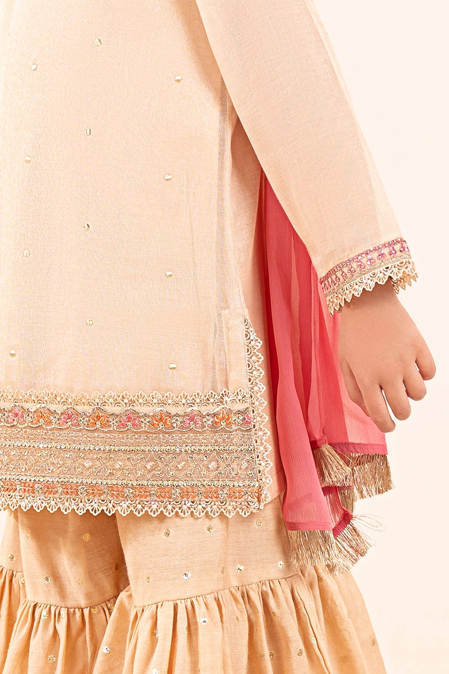 3 Piece Embroidered Masoori Yarn Dyed Suit