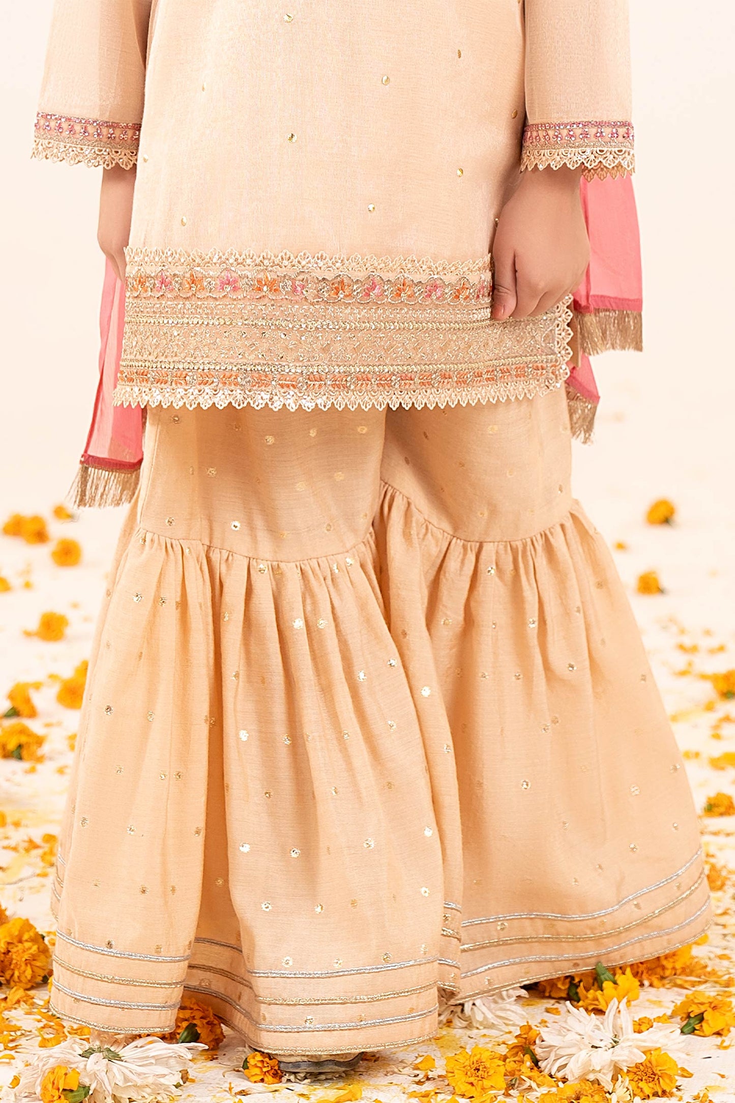 3 Piece Embroidered Masoori Yarn Dyed Suit