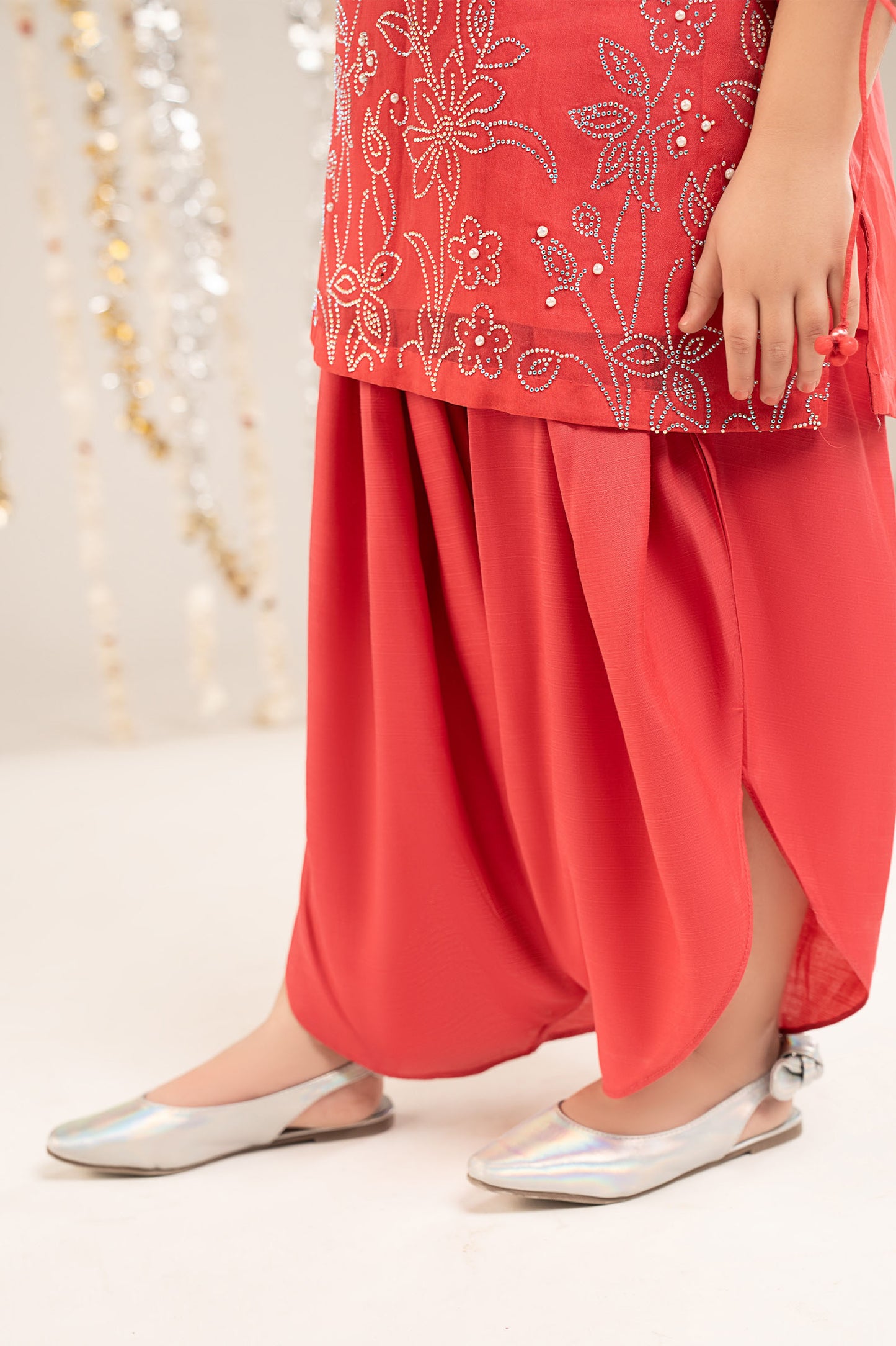 2 Piece Embellished Organza Suit