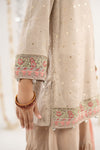 3 Piece Embroidered Lurex Jacquard Suit