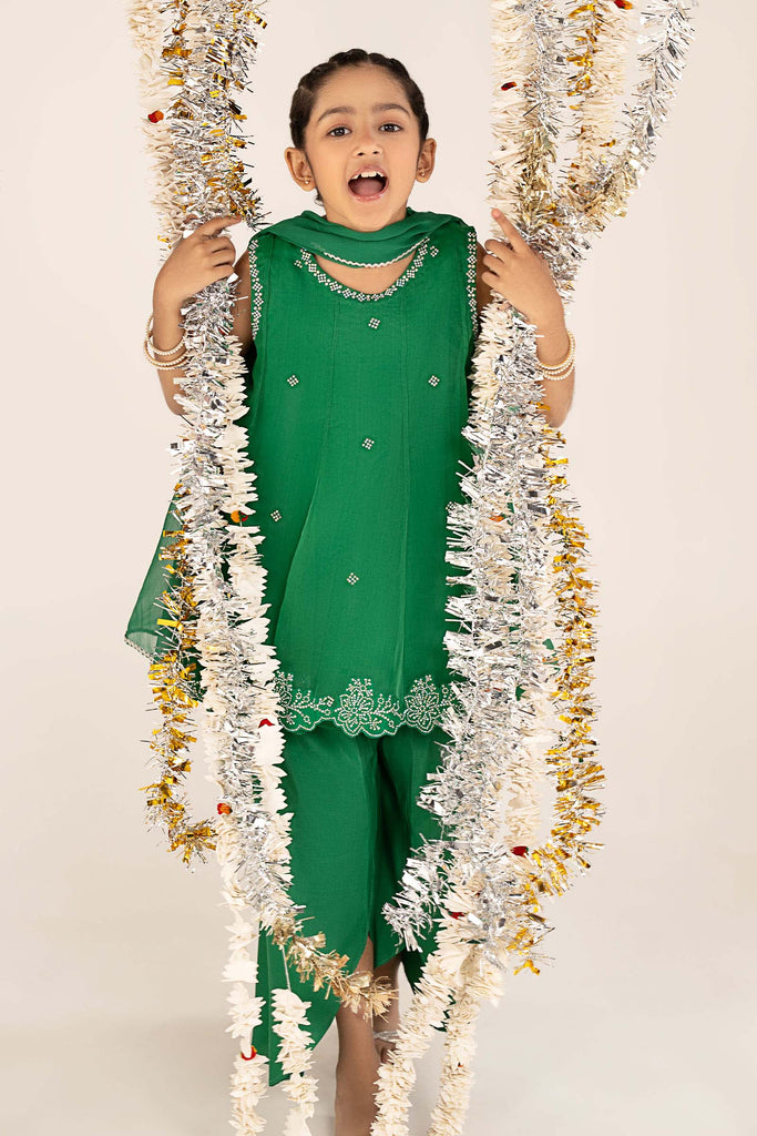 Maria B 3 Piece Embellished Organza Suit, view 1