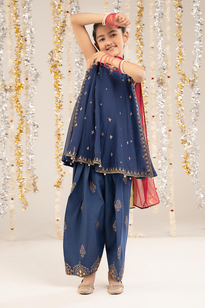 Maria B 3 Piece Embroidered Cotton Net Suit, view 1