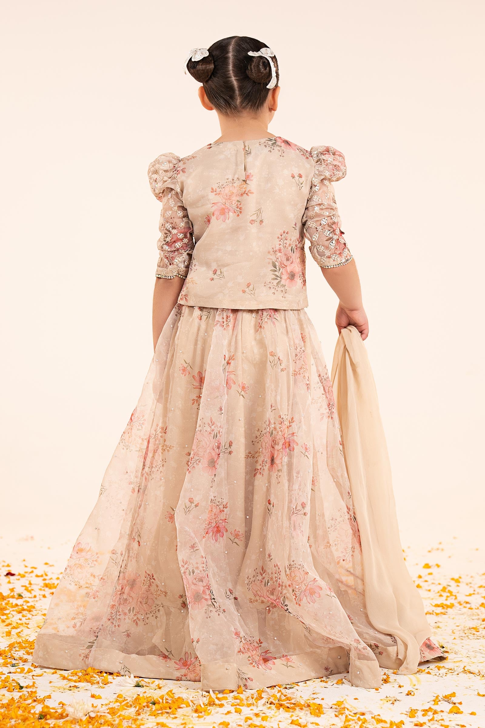 3 Piece Embroidered Organza Suit