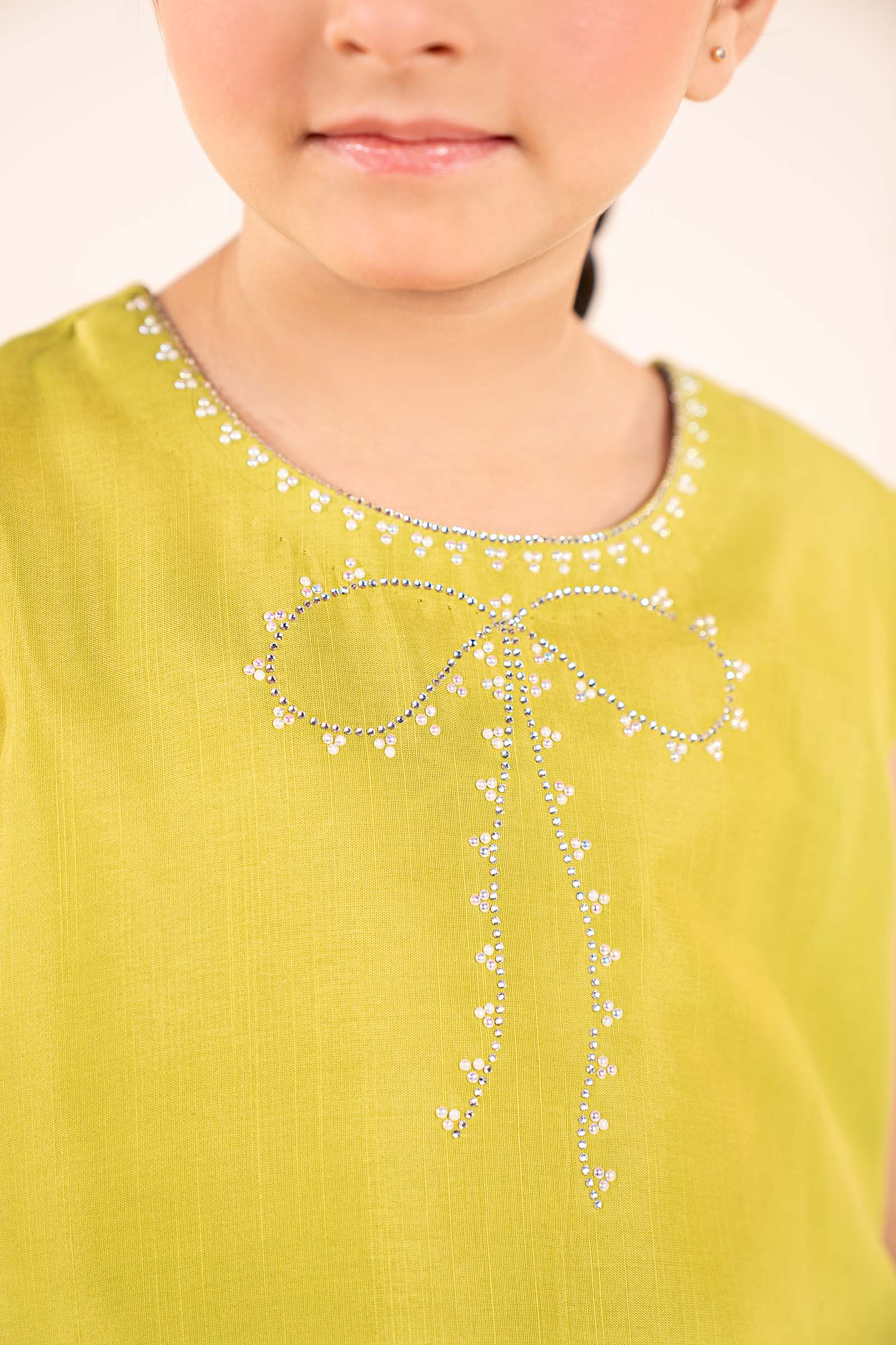 3 Piece Embellished Raw Silk Suit