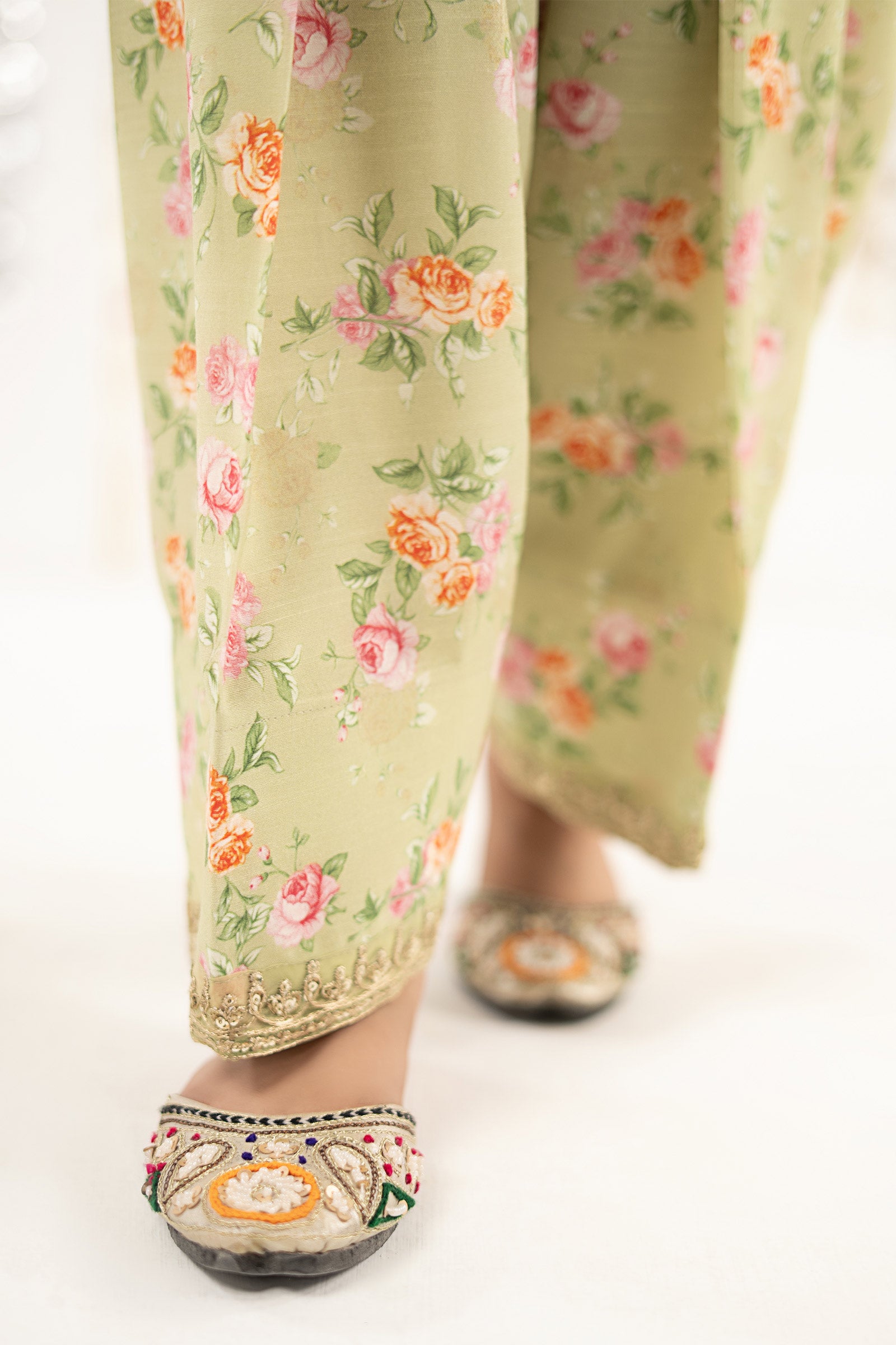 3 Piece Embroidered Organza Suit