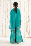 3 Piece Embroidered Raw Silk Suit