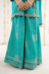 3 Piece Embroidered Raw Silk Suit
