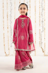 3 Piece Embroidered Raw Silk Suit