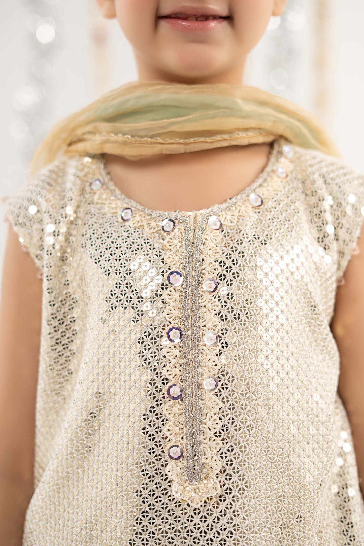 3 Piece Embroidered Chiffon Suit