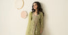 3 Piece Embroidered Raw Silk Suit
