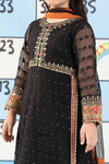 3 Piece Embroidered Cotton Zari Net Suit
