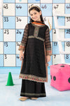3 Piece Embroidered Cotton Zari Net Suit