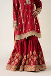 3 Piece Embroidered PK Raw Silk Suit