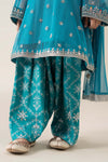 3 Piece Embroidered Poly Net Suit
