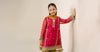 3 Piece Embroidered Poly Organza Suit